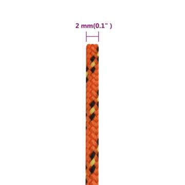 Boat Rope Orange 2 mm 500 m Polypropylene