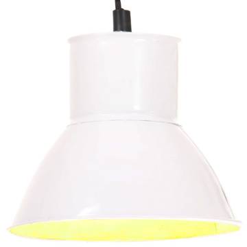 Hanging Lamp 25 W White Round 17 cm E27