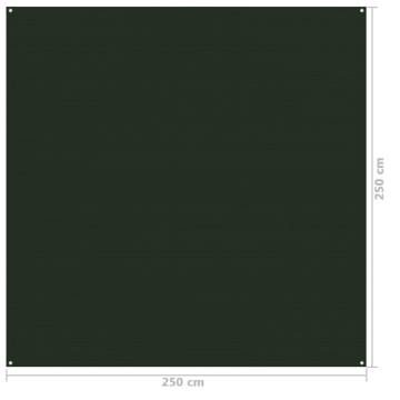 Tent Carpet 250x250 cm Dark Green