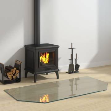 Fireplace Glass Plate Hexagon 120x60 cm