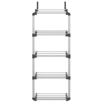 Door Organiser with 5 Shelves 52x20x135 cm Aluminium