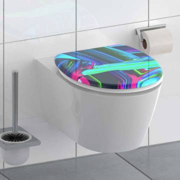 SCHÜTTE Toilet Seat with Soft-Close NEON PAINT