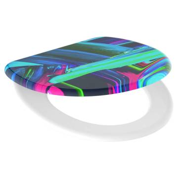 SCHÜTTE Toilet Seat with Soft-Close NEON PAINT