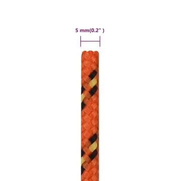 Boat Rope Orange 5 mm 250 m Polypropylene