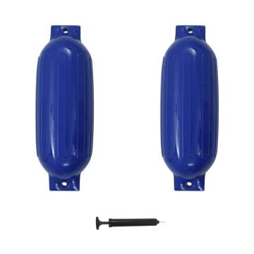 Boat Fender 2 pcs Blue 69x21.5 cm PVC