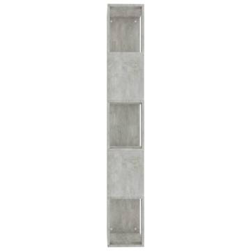 Book Cabinet/Room Divider Concrete Grey 45x24x159 cm Engineered Wood