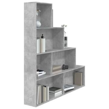 Book Cabinet/Room Divider Concrete Grey 155x24x160 cm Engineered Wood