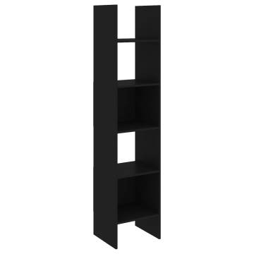 Book Cabinet Black 40x35x180 cm Engineered Wood