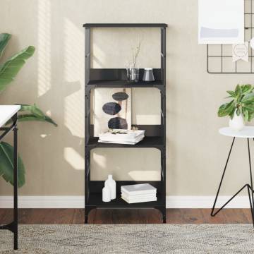 Bookshelf Black 50x33x117.5 cm Engineered Wood