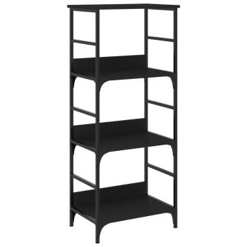 Bookshelf Black 50x33x117.5 cm Engineered Wood