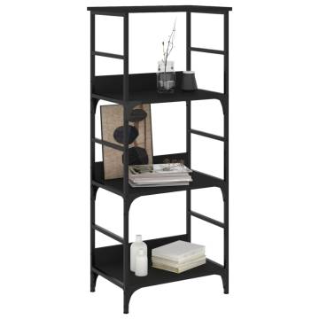 Bookshelf Black 50x33x117.5 cm Engineered Wood