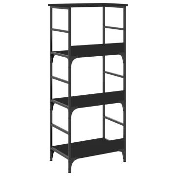 Bookshelf Black 50x33x117.5 cm Engineered Wood