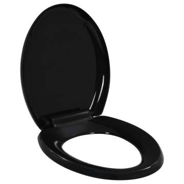 Soft-close Toilet Seat with Quick-release Design Black