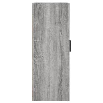 Wall Mounted Cabinet Grey Sonoma 69.5x34x90 cm