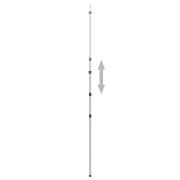 Telescopic Tarp Poles with Length of 102-260 cm 2 pcs Aluminum