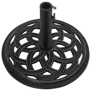 Umbrella Base Black 44x44x31 cm Cast Iron