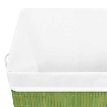 Bamboo Laundry Basket Green 83 L