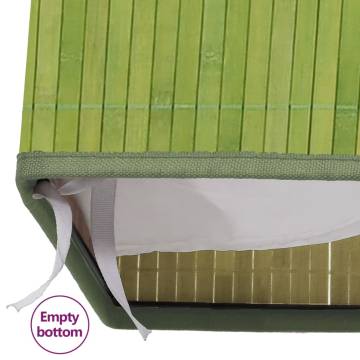 Bamboo Laundry Basket Green 83 L