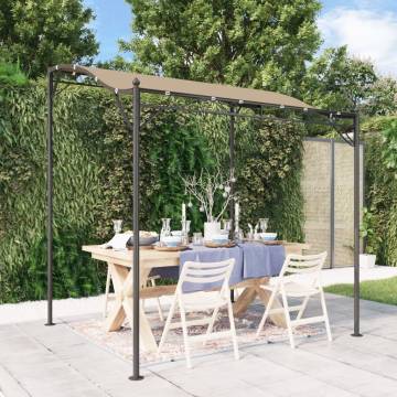 Canopy Taupe 2x2.3 m 180 g/m² Fabric and Steel