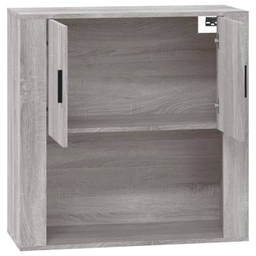 Wall Cabinet Grey Sonoma 80x33x80 cm Engineered Wood