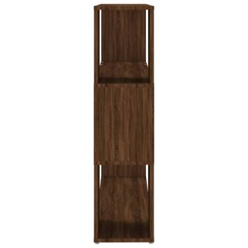 Book Cabinet/Room Divider Brown Oak 100x24x94 cm