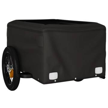 Bike Trailer Black and Green 30 kg Iron