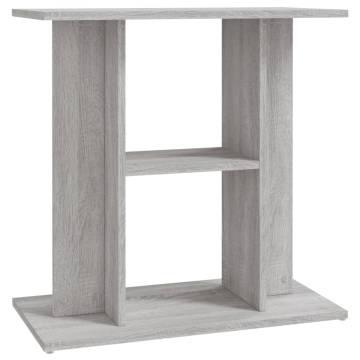 Aquarium Stand Grey Sonoma 60x30x60 cm Engineered Wood