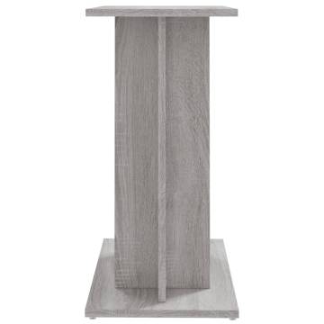 Aquarium Stand Grey Sonoma 60x30x60 cm Engineered Wood