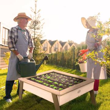 AXI Seedling Growing Table Linda Brown and White