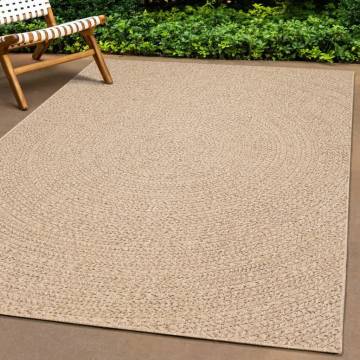 Rug 160x230 cm Jute Look Indoor and Outdoor