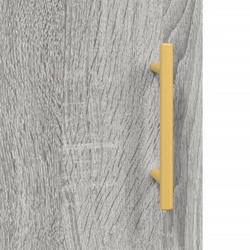 Highboard Grey Sonoma 34.5x34x180 cm Engineered Wood