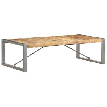 Coffee Table 140x70x40 cm Rough Mango Wood