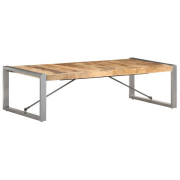 Coffee Table 140x70x40 cm Rough Mango Wood