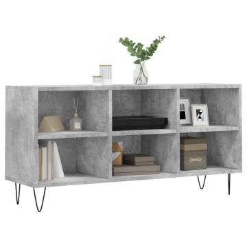 TV Cabinet Concrete Grey 103.5x30x50 cm Engineered Wood