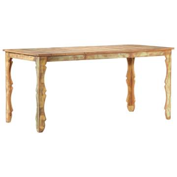 Dining Table 160x80x76 cm Solid Reclaimed Wood