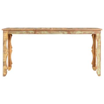 Dining Table 160x80x76 cm Solid Reclaimed Wood