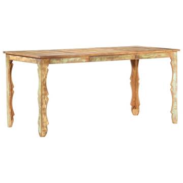 Dining Table 160x80x76 cm Solid Reclaimed Wood