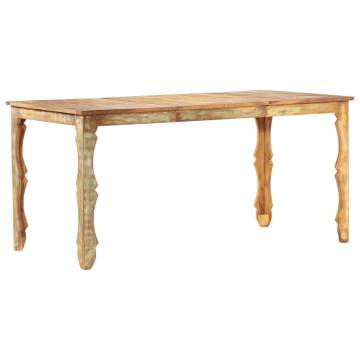 Dining Table 160x80x76 cm Solid Reclaimed Wood