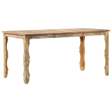 Dining Table 160x80x76 cm Solid Reclaimed Wood