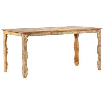 Dining Table 160x80x76 cm Solid Reclaimed Wood