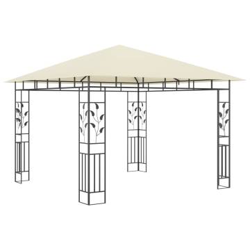 Gazebo with Mosquito Net 3x3x2.73 m Cream 180 g/m²