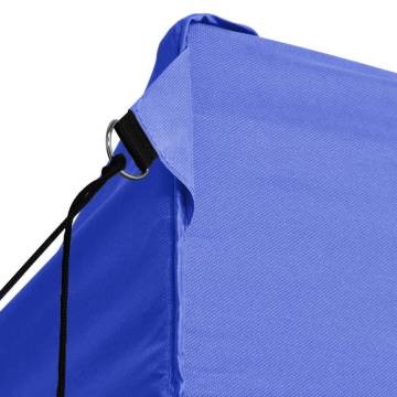 Professional Folding Party Tent with 4 Sidewalls 3x4 m Steel Blue