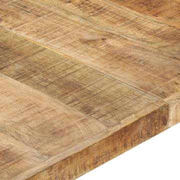 Coffee Table 140x140x40 cm Rough Mango Wood