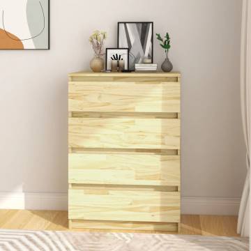 Side Cabinet 60x36x84 cm Solid Pinewood