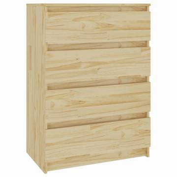 Side Cabinet 60x36x84 cm Solid Pinewood