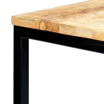 Dining Table 120x60x75 cm Solid Rough Mango Wood