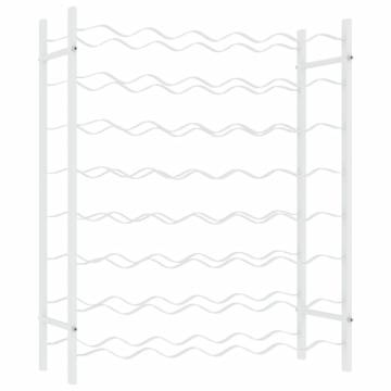 Wine Rack for 48 Bottles White Metal