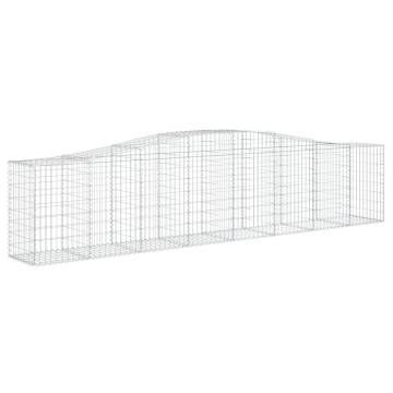 Arched Gabion Basket 400x50x80/100 cm Galvanised Iron