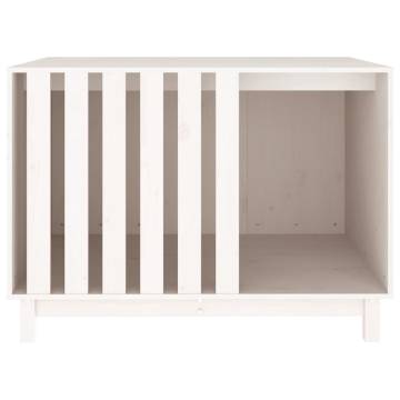 Dog House White 100x70x72 cm Solid Wood Pine