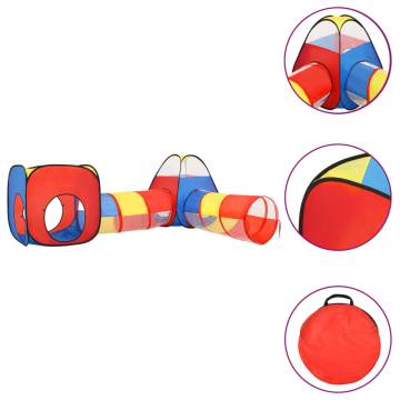 Children Play Tent with 250 Balls Multicolour 190x264x90 cm